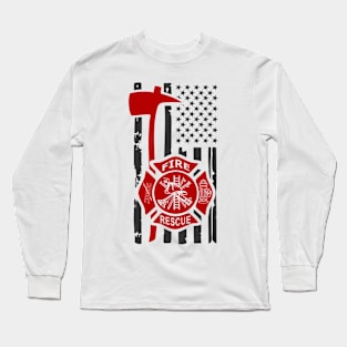 fire service support Long Sleeve T-Shirt